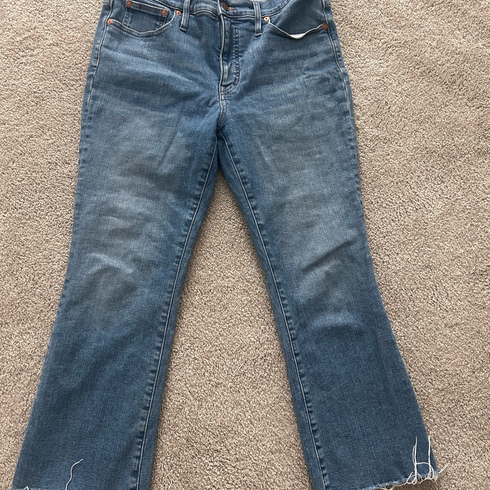 Madewell Jeans kickout crop